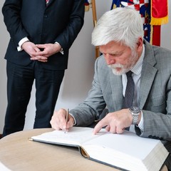 Návštěva prezidenta Petra Pavla a paní Evy Pavlové v Pardubickém kraji, Krajský úřad, 21.5.2024, foto: Tomáš Fongus