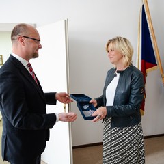 Návštěva prezidenta Petra Pavla a paní Evy Pavlové v Pardubickém kraji, Krajský úřad, 21.5.2024, foto: Tomáš Fongus 