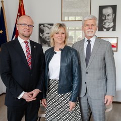 Návštěva prezidenta Petra Pavla a paní Evy Pavlové v Pardubickém kraji, Krajský úřad, 21.5.2024, foto: Tomáš Fongus
