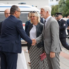 Návštěva prezidenta Petra Pavla a paní Evy Pavlové v Pardubickém kraji, Centrální urgentní příjem Nemocnice Pardubického kraje, 21.5.2024, foto: Tomáš Fongus 