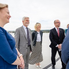 Návštěva prezidenta Petra Pavla a paní Evy Pavlové v Pardubickém kraji, Centrální urgentní příjem Nemocnice Pardubického kraje, 21.5.2024, foto: Tomáš Fongus 