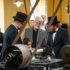 Návštěva prezidenta Petra Pavla a paní Evy Pavlové v Pardubickém kraji, Muzeum starých strojů a technologií, Žamberk, 22.5.2024, foto: Tomáš Fongus