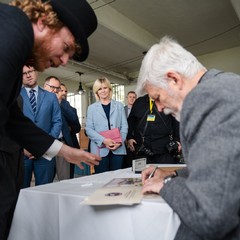 Návštěva prezidenta Petra Pavla a paní Evy Pavlové v Pardubickém kraji, Muzeum starých strojů a technologií, Žamberk, 22.5.2024, foto: Tomáš Fongus 
