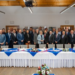 Návštěva prezidenta Petra Pavla a paní Evy Pavlové v Pardubickém kraji, oběd se starosty z Pardubického kraje, Králíky, 22.5.2024, foto: Tomáš Fongus 