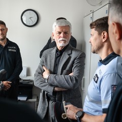 Návštěva prezidenta Petra Pavla a paní Evy Pavlové v Pardubickém kraji, obvodní oddělení Policie ČR, Králíky, 22.5.2024, foto: Tomáš Fongus