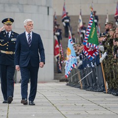 Pietní akt v areálu Národního památníku na Vítkově, 8.5.2024, foto: Tomáš Fongus