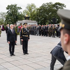 Pietní akt v areálu Národního památníku na Vítkově, 8.5.2024, foto: Tomáš Fongus