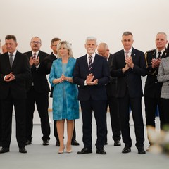 Slavnostní předání kordů a setkání s manželkami nově jmenovaných generálů, 8.5.2024, Pražský hrad, foto: Tomáš Fongus