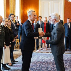 Udělení státního vyznamenání – Řádu TGM III. třídy Jensi Stoltenbergovi, Pražský hrad, 30.5.2024, foto: Tomáš Fongus