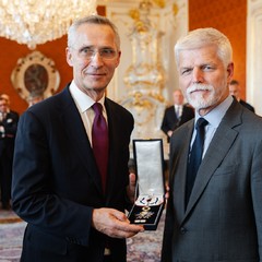 Udělení státního vyznamenání – Řádu TGM III. třídy Jensi Stoltenbergovi, Pražský hrad, 30.5.2024, foto: Tomáš Fongus