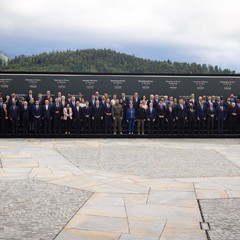 Prezident republiky na summitu o míru na Ukrajině, Bürgenstock u Lucernu, 15.6.2024, foto: Zuzana Bönisch