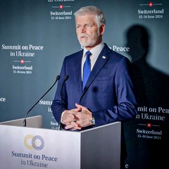 Prezident republiky na summitu o míru na Ukrajině, Bürgenstock u Lucernu, 16.6.2024, foto: Zuzana Bönisch