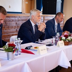 Návštěva prezidenta Petra Pavla v Karlovarském kraji, Městský kulturní dům Kraslice, 24.6.2024, foto: Zuzana Bönisch