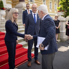 Návštěva prezidenta Petra Pavla v Karlovarském kraji, Danubis Health Spa Resort Nové Lázně, Mariánské Lázně, 24.6.2024, foto: Zuzana Bönisch