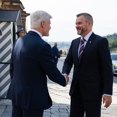 Oficiální návštěva slovenského prezidenta Petera Pellegriniho, Pražský hrad, 26.6.2024, foto: Tomáš Fongus