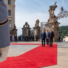 Oficiální návštěva slovenského prezidenta Petera Pellegriniho, Pražský hrad, 26.6.2024, foto: Tomáš Fongus