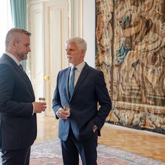Oficiální návštěva slovenského prezidenta Petera Pellegriniho, Pražský hrad, 26.6.2024, foto: Tomáš Fongus