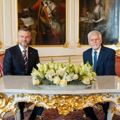 Oficiální návštěva slovenského prezidenta Petera Pellegriniho, Pražský hrad, 26.6.2024, foto: Tomáš Fongus