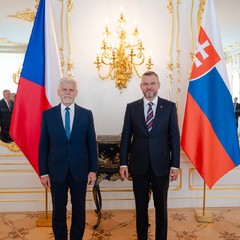 Oficiální návštěva slovenského prezidenta Petera Pellegriniho, Pražský hrad, 26.6.2024, foto: Tomáš Fongus