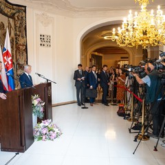 Oficiální návštěva slovenského prezidenta Petera Pellegriniho, Pražský hrad, 26.6.2024, foto: Tomáš Fongus