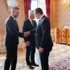 Oficiální návštěva slovenského prezidenta Petera Pellegriniho, Pražský hrad, 26.6.2024, foto: Tomáš Fongus