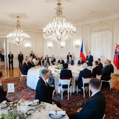 Oficiální návštěva slovenského prezidenta Petera Pellegriniho, Pražský hrad, 26.6.2024, foto: Tomáš Fongus