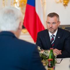 Oficiální návštěva slovenského prezidenta Petera Pellegriniho, Pražský hrad, 26.6.2024, foto: Tomáš Fongus