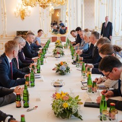 Oficiální návštěva slovenského prezidenta Petera Pellegriniho, Pražský hrad, 26.6.2024, foto: Tomáš Fongus