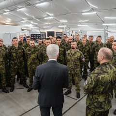 Návštěva vojenské základny Adaži, setkání s českými vojáky, 11.6.2024, foto: Tomáš Fongus