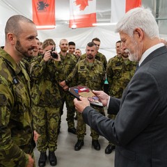 Návštěva vojenské základny Adaži, setkání s českými vojáky, 11.6.2024, foto: Tomáš Fongus