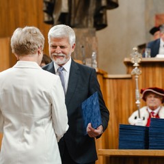 Prezident republiky předal jmenovací dekrety profesorkám a profesorům vysokých škol, Karolinum, 13.6.2024, foto: Tomáš Fongus