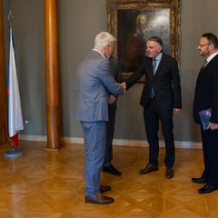Prezident republiky přijal generálního ředitele Evropské vysílatelské unie, Pražský hrad, 18.6.2024, foto: Tomáš Fongus