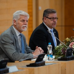 Návštěva prezidenta Petra Pavla v Ústeckém kraji, Krajský úřad Ústeckého kraje, 20.6.2024, foto: Tomáš Fongus