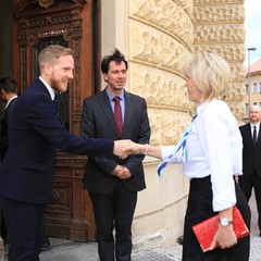 Předání certifikátů mediátorům, Havlíčkovo náměstí, Praha 3, foto: Vendula Kryštofová