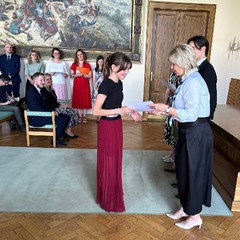 Předání certifikátů mediátorům, Havlíčkovo náměstí, Praha 3, foto: archiv KPR