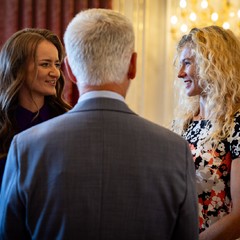 Prezident republiky přijal vítězky Wimbledonu Krejčíkovou a Siniakovou, Pražský hrad, 18.7.2024, foto: Zuzana Bönisch