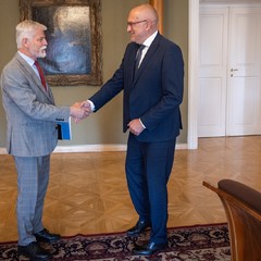 Prezident republiky přijal ministra školství Mikuláše Beka, Pražský hrad, 23.7.2024, foto: Zuzana Bönisch