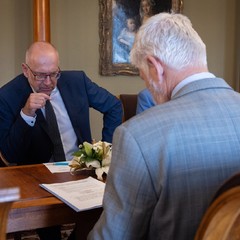 Prezident republiky přijal ministra školství Mikuláše Beka, Pražský hrad, 23.7.2024, foto: Zuzana Bönisch