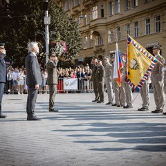 Prezident republiky se zúčastnil slavnostního vyřazení absolventů Univerzity obrany, nám. Svobody, Brno, 25.7.2024, foto: Zuzana Bönisch
