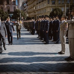 Prezident republiky se zúčastnil slavnostního vyřazení absolventů Univerzity obrany, nám. Svobody, Brno, 25.7.2024, foto: Zuzana Bönisch