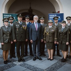 Prezident republiky se zúčastnil slavnostního vyřazení absolventů Univerzity obrany, nám. Svobody, Brno, 25.7.2024, foto: Zuzana Bönisch