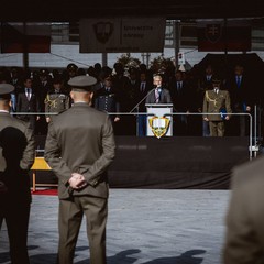 Prezident republiky se zúčastnil slavnostního vyřazení absolventů Univerzity obrany, nám. Svobody, Brno, 25.7.2024, foto: Zuzana Bönisch