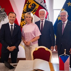 Prezident Petr Pavel a paní Eva Pavlová se zúčastnili slavnostního zahájení Salcburského festivalu, Salcburk, 26.7.2024, foto: Zuzana Bönisch