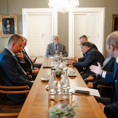 Prezident republiky se setkal se zahraničněpolitickými poradci, Pražský hrad, 3.7.2024, foto: Tomáš Fongus