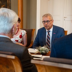 Prezident republiky přijal ministra pro evropské záležitosti, Pražský hrad, 4.7.2024, foto: Tomáš Fongus