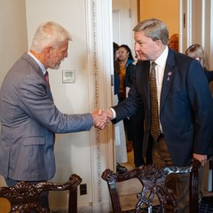 Jednání s předsedou Obranného výboru Sněmovny reprezentantů Mikem Rogersem, Kongres, 9.7.2024, foto: Tomáš Fongus
