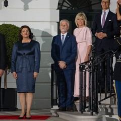 Prezident Petr Pavel a paní Eva Pavlová v Bílém domě, Washington, 10.7.2024, foto: Tomáš Fongus