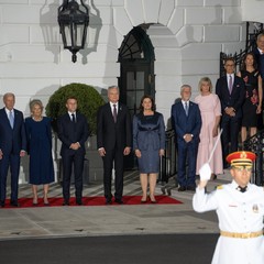Prezident Petr Pavel a paní Eva Pavlová v Bílém domě, Washington, 10.7.2024, foto: Tomáš Fongus