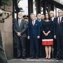 Pietní akt k 56. výročí okupace vojsky Varšavské smlouvy, budova Č. rozhlasu, 21.8.2024, foto: Zuzana Bönisch 