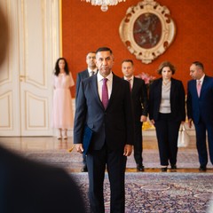 Nový mimořádný a zplnomocněný velvyslanec Irácké republiky Hayder Shiya Ghubeshi Albarrak, Pražský hrad, 23.8.2024, foto: Tomáš Fongus